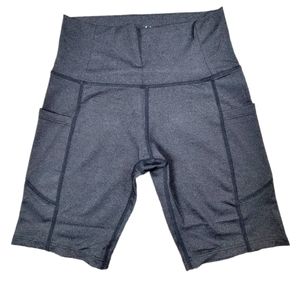 Lianshp High Waist Yoga Shorts for Women Tummy Control Athletic with Pockets